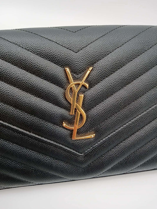 YSL Cassandra Envelope Chain Wallet
