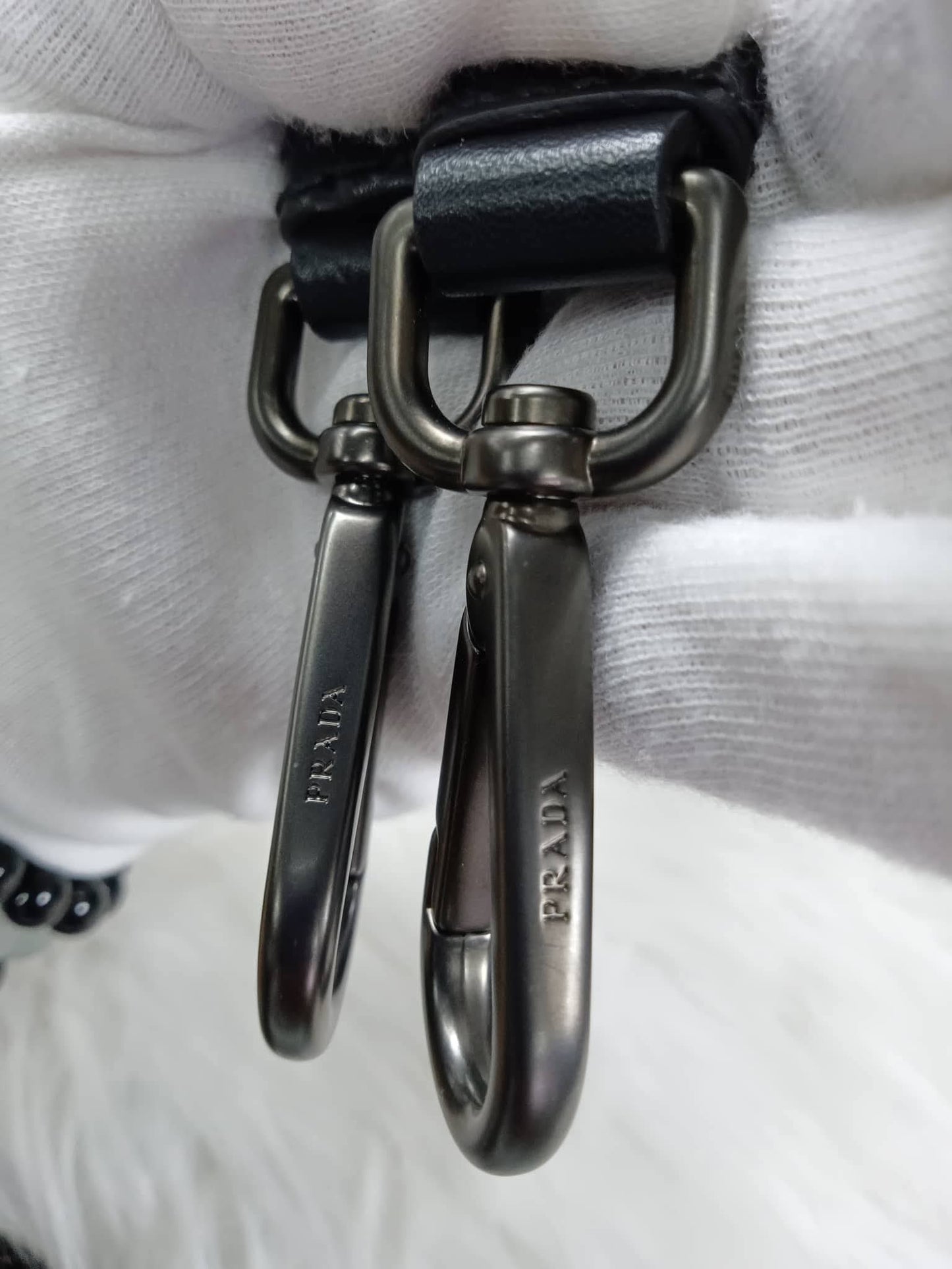 PRADA Black City Calf Twin Pocket Tote