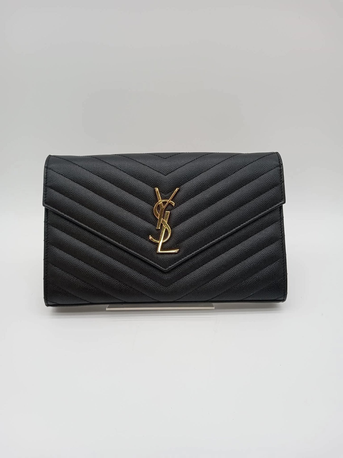 YSL Cassandra Envelope Chain Wallet