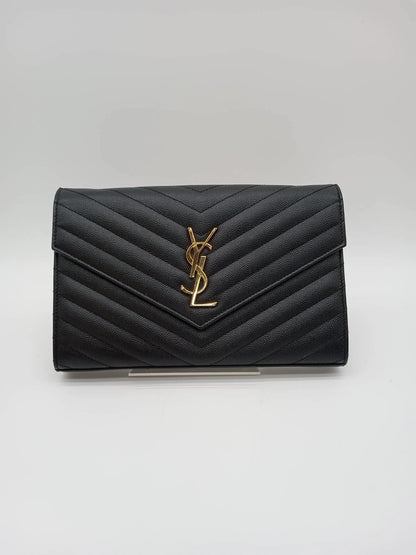 YSL Cassandra Envelope Chain Wallet