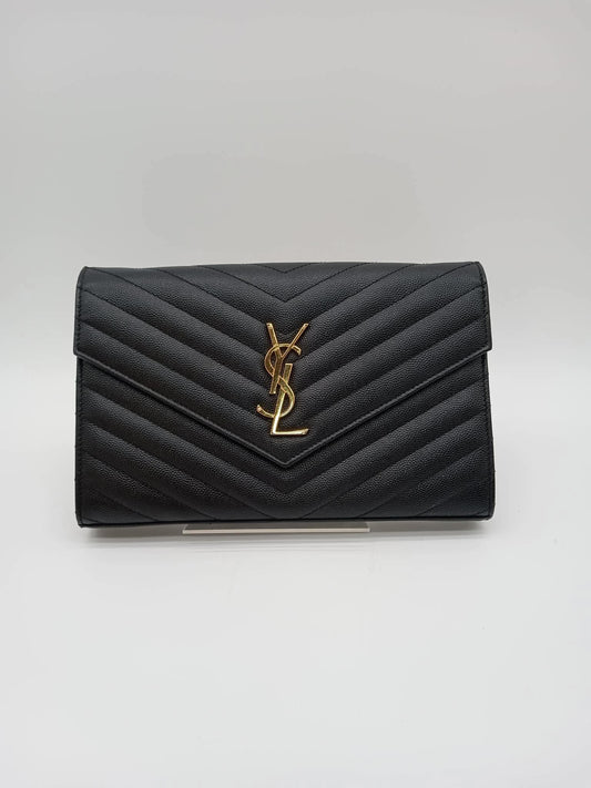 YSL Cassandra Envelope Chain Wallet