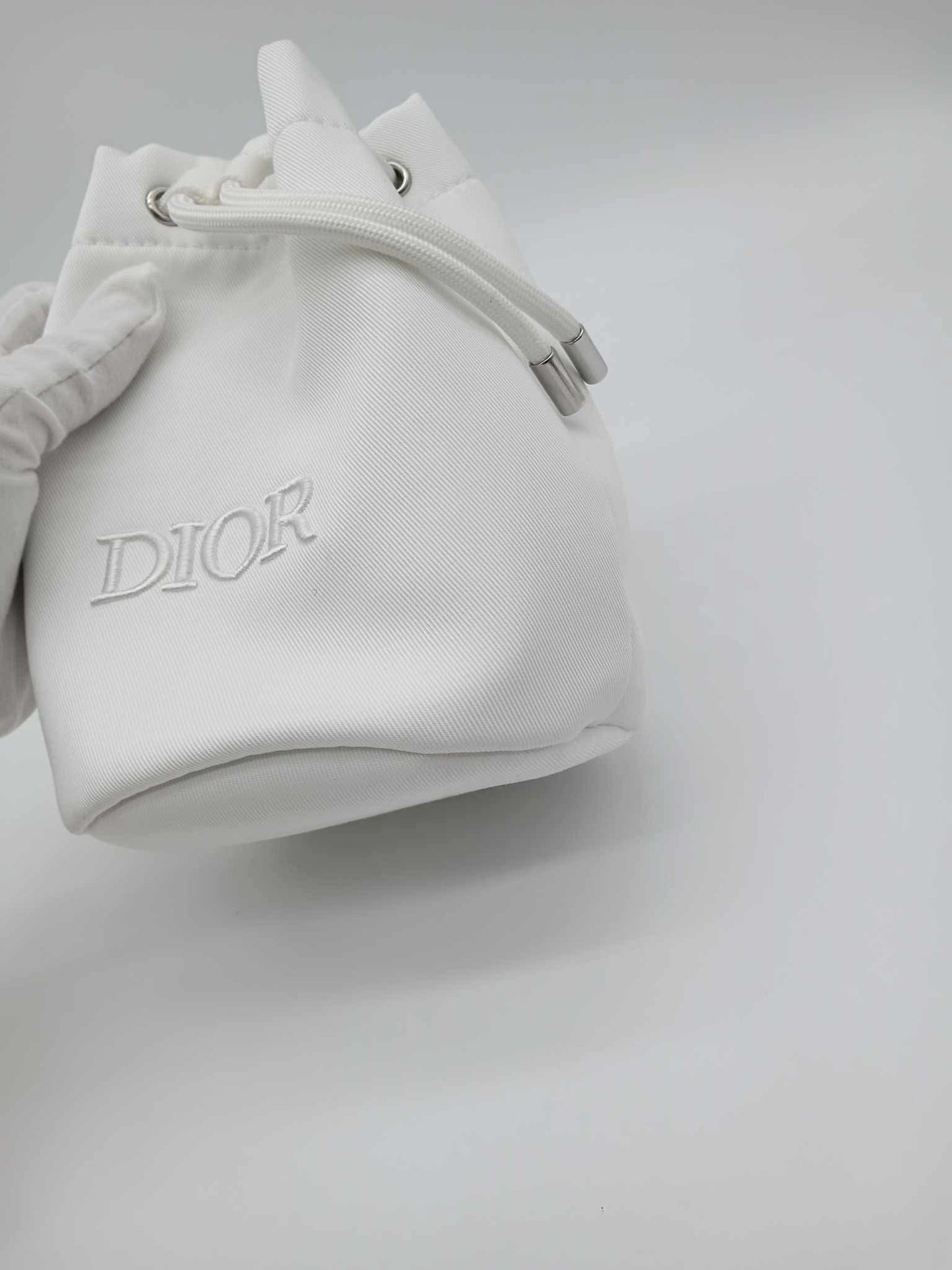 DIOR Twill Drawstring Makeup Pouch
