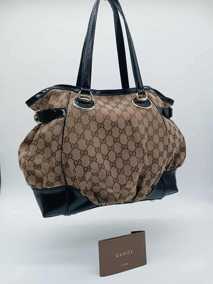GUCCI Canvas Full Moon Tote