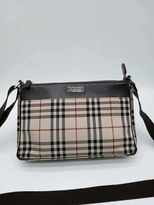 BURBERRY Nova Check Shoulder Bag
