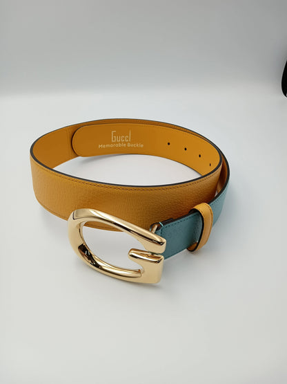 GUCCI G Buckle Two Toned Belt