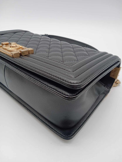 CHANEL Caviar Quilted Leboy