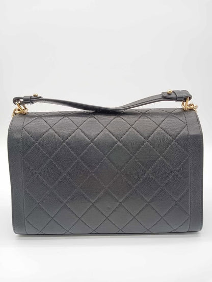 CHANEL Label Click Quilted Flap