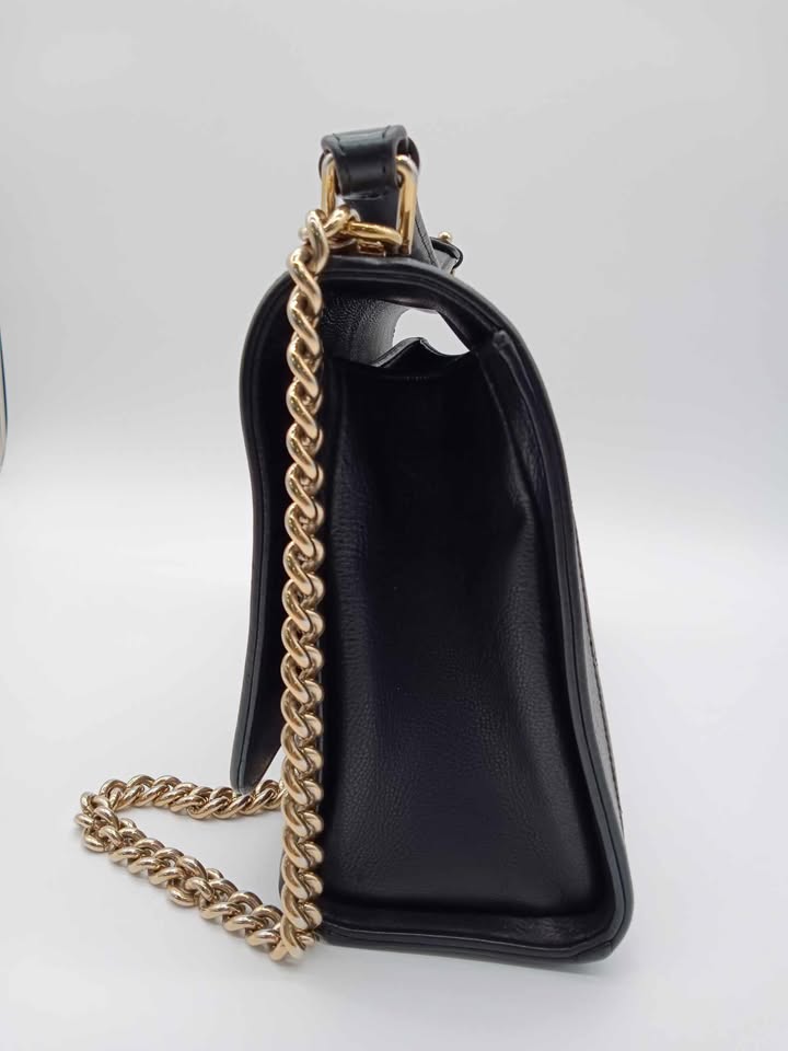 CHANEL Label Click Quilted Flap