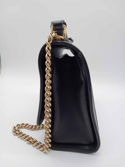 CHANEL Label Click Quilted Flap