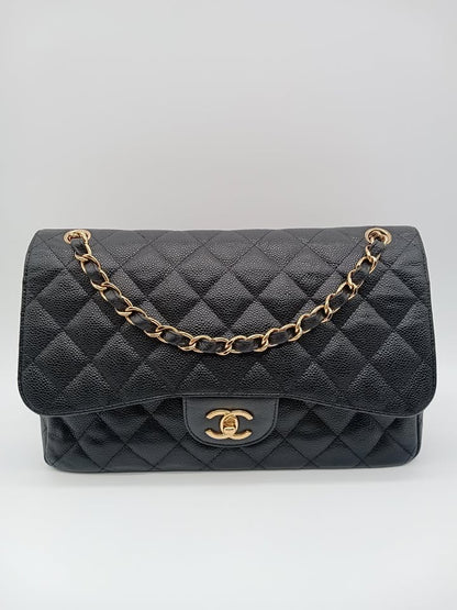 CHANEL Caviar Jumbo WFlap Classic