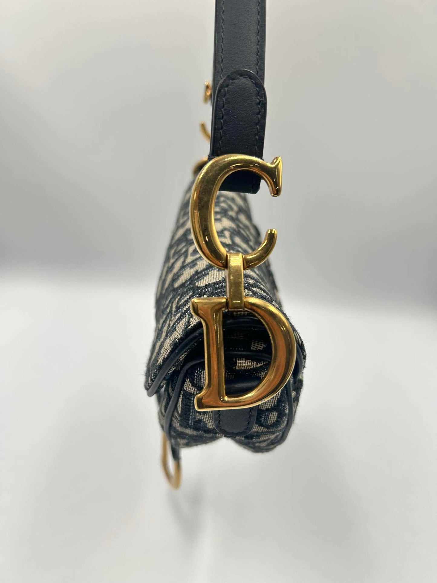 DIOR Oblique Jacquard Canvas Saddle