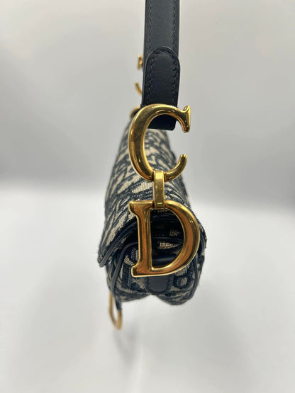 DIOR Oblique Jacquard Canvas Saddle