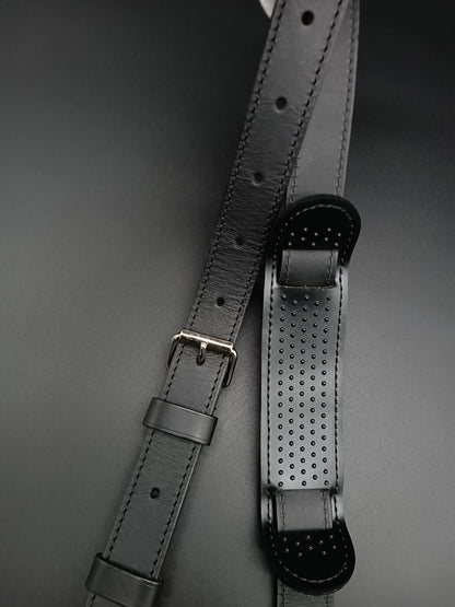 LOUIS VUITTON Black Leather Strap