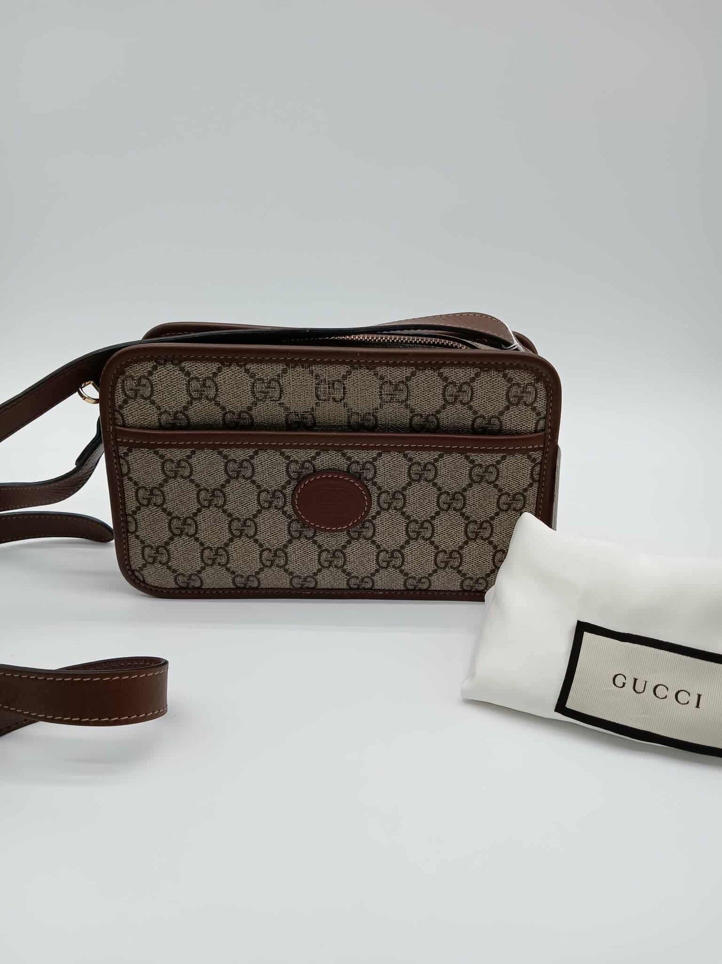 GUCCI Mini GG Supreme Camera Bag