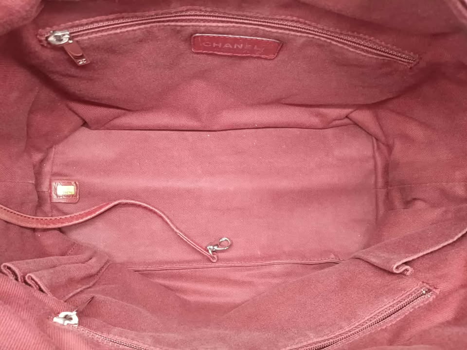 CHANEL Calfskin Cambon Line Chain Tote