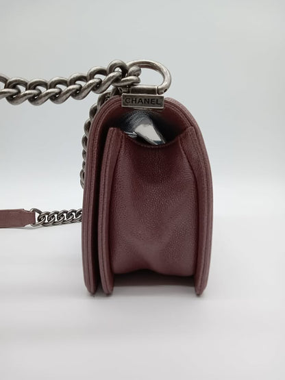CHANEL Caviar Chevron Leboy