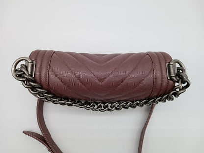 CHANEL Caviar Chevron Leboy