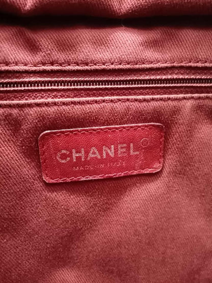 CHANEL Calfskin Cambon Line Chain Tote