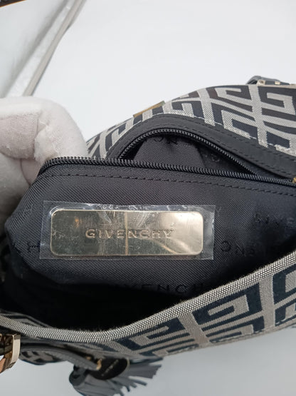 GIVENCHY Black Signature Canvas Vertical Tote