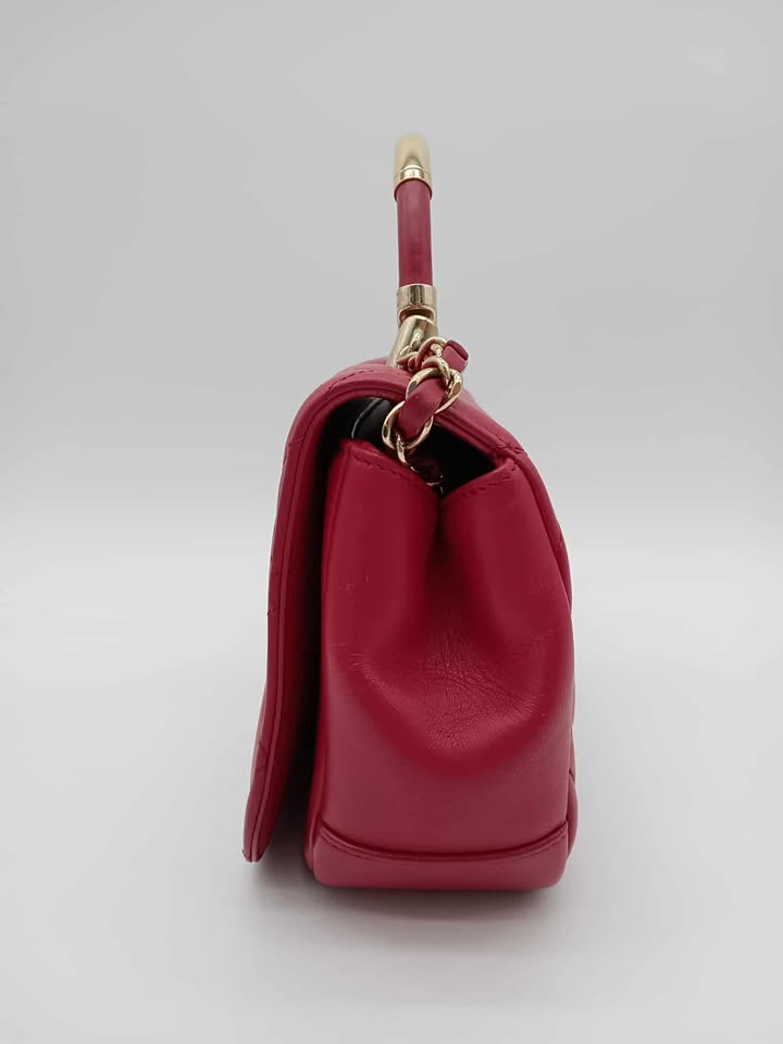 CHANEL Lambskin Carry Chic Flap
