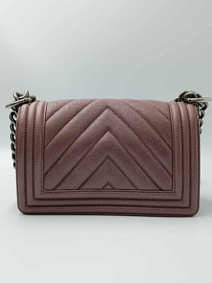 CHANEL Caviar Skin V-Stitch Leboy