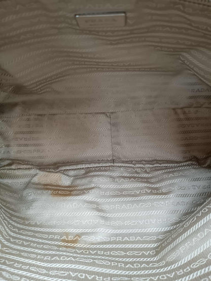PRADA Ostrich Satchel Bag