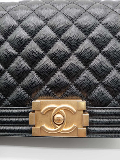 CHANEL Caviar Quilted Leboy