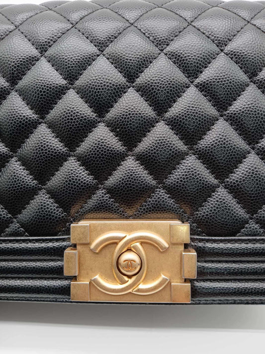 CHANEL Caviar Quilted Leboy