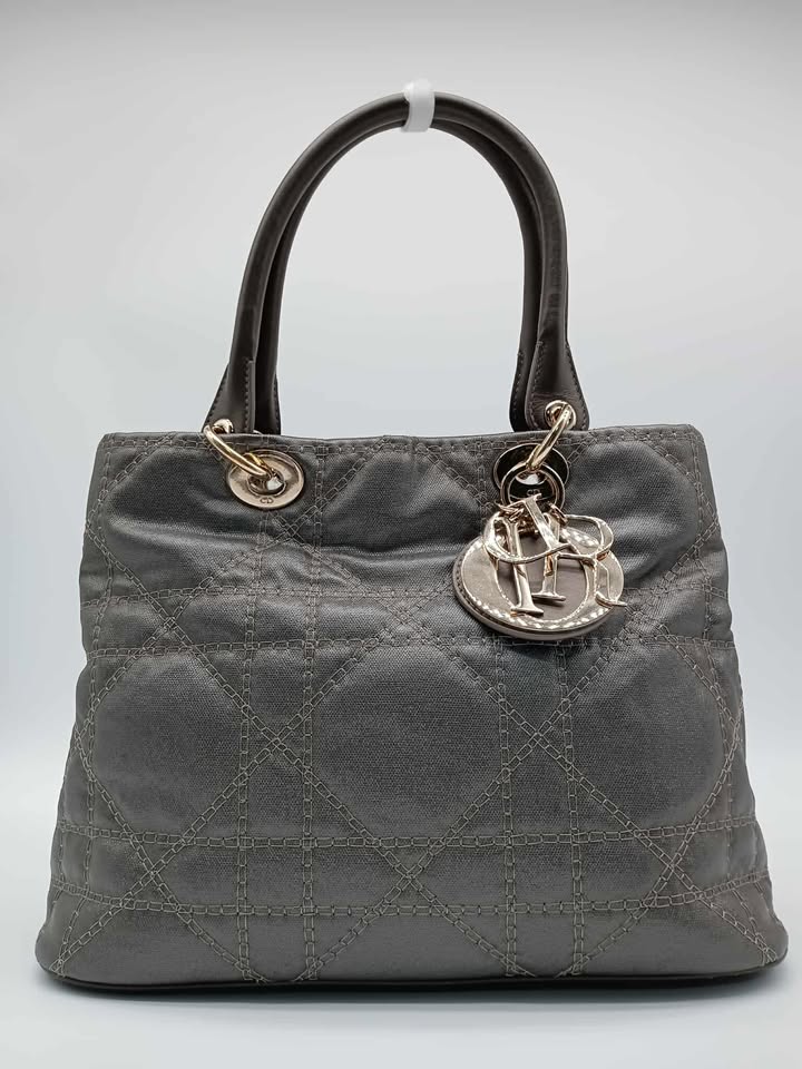 DIOR Cannage Metallic Tote