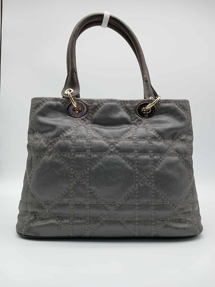 DIOR Cannage Metallic Tote