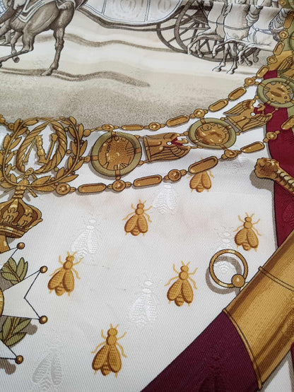HERMES Napoleon Silk Scarf