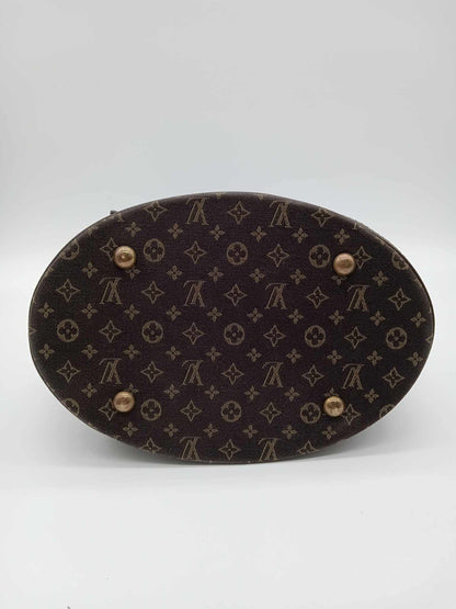 LOUIS VUITTON Monogram Petit Mini Lin Bucket