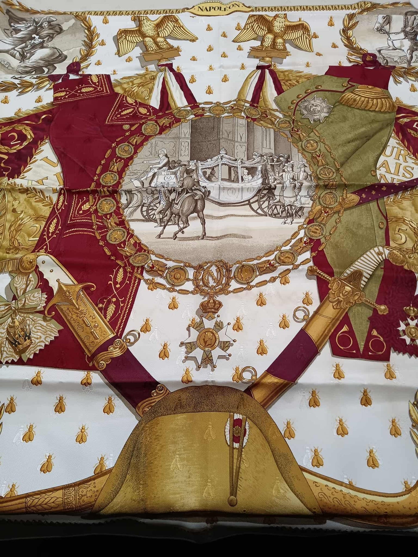 HERMES Napoleon Silk Scarf