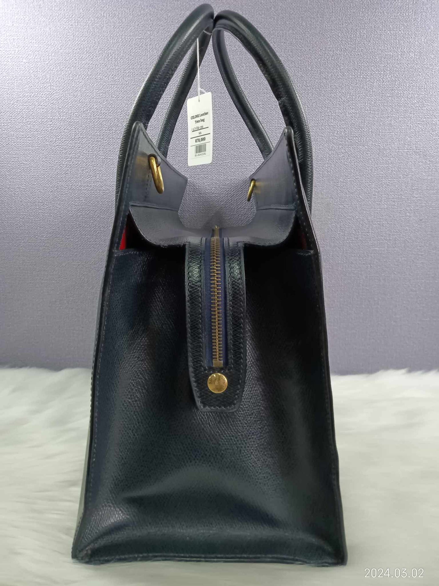CELINE Leather Tote Bag