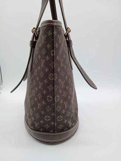 LOUIS VUITTON Monogram Petit Mini Lin Bucket