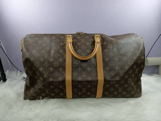 LOUIS VUITTON Monogram Keepall Bandouliere 55