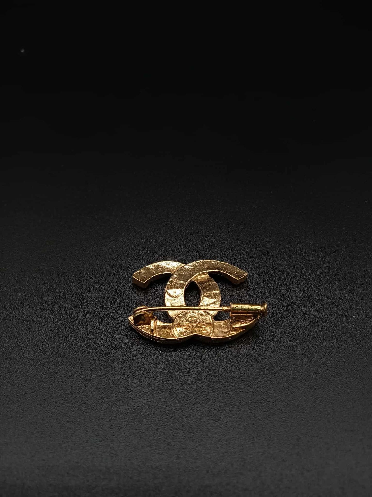 CHANEL Coco Mark Rhinestone Brooch
