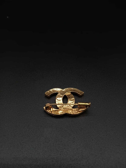 CHANEL Coco Mark Rhinestone Brooch