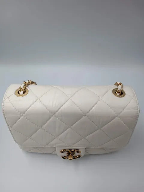CHANEL Aged Calfskin Accordion Seasonal Flap