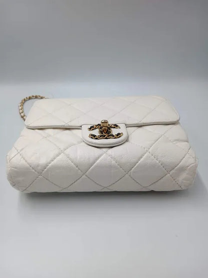 CHANEL Aged Calfskin Accordion Seasonal Flap