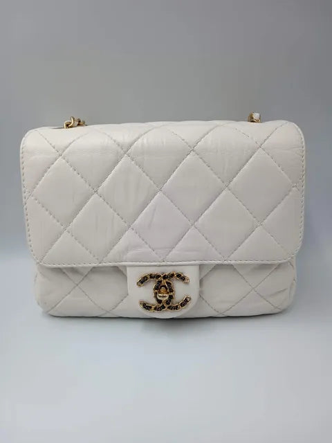 CHANEL Aged Calfskin Accordion Seasonal Flap