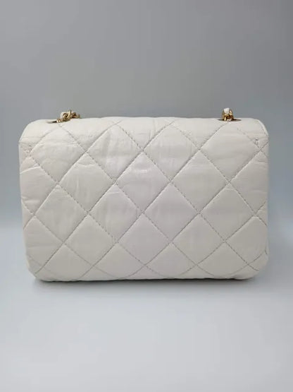 CHANEL Aged Calfskin Accordion Seasonal Flap