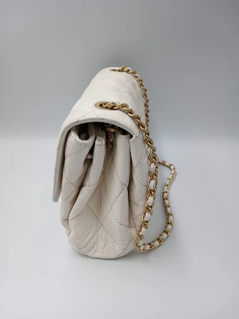 CHANEL Aged Calfskin Accordion Seasonal Flap