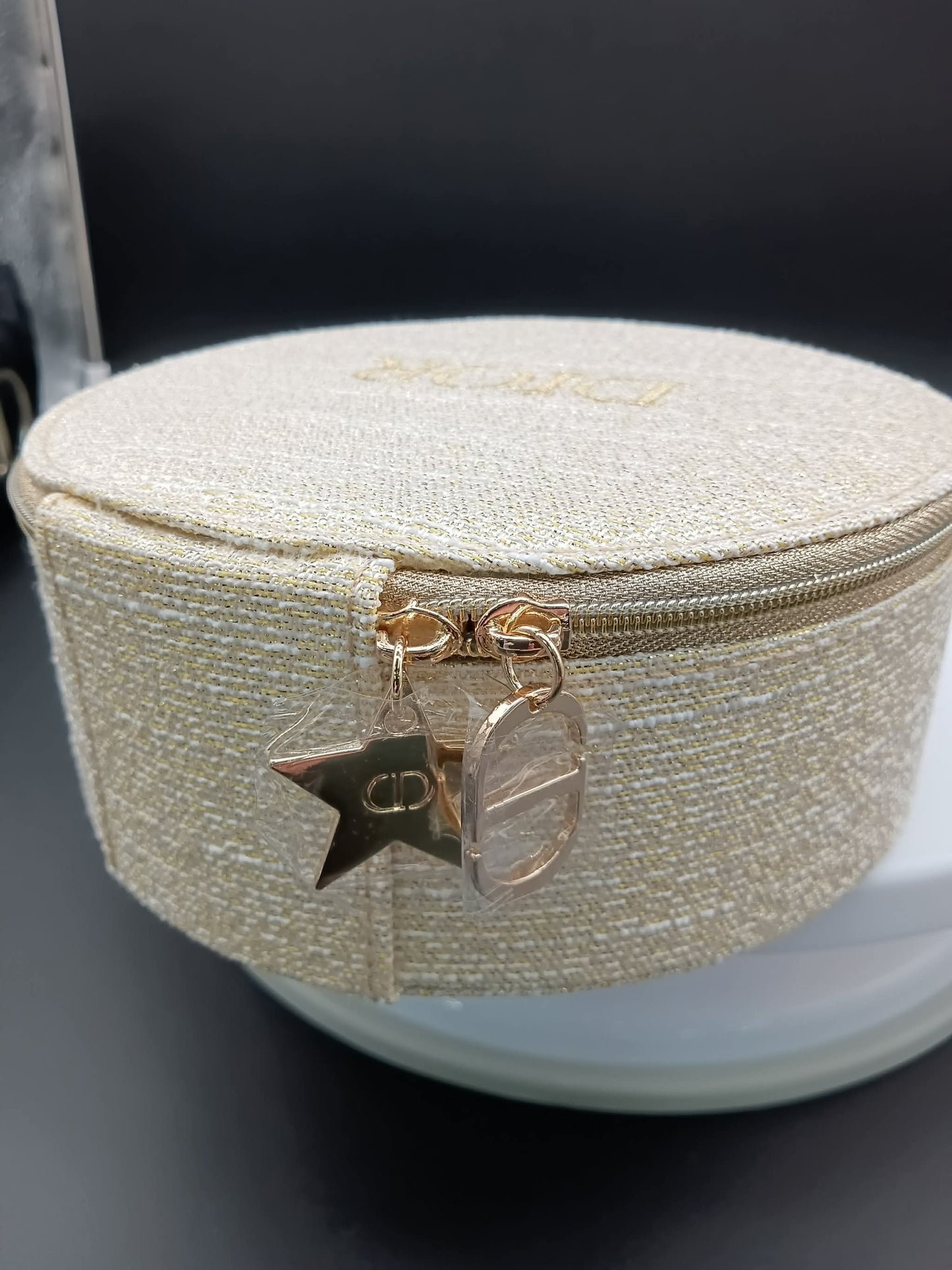 DIOR Round Novelty Vanity Pouch