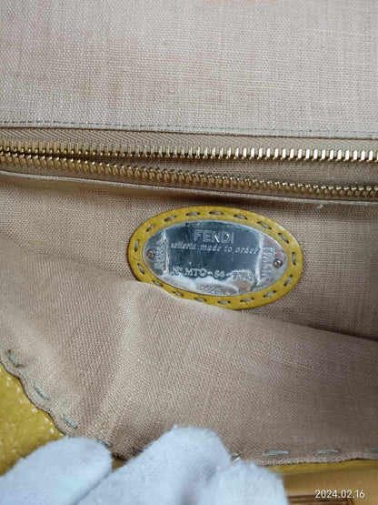 FENDI Selleria Leather Large Peekaboo