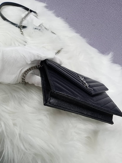 YSL Cassandra Envelope Wallet On Chain