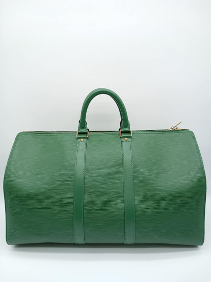 LOUIS VUITTON Epi Keepall 45 Borneo Green