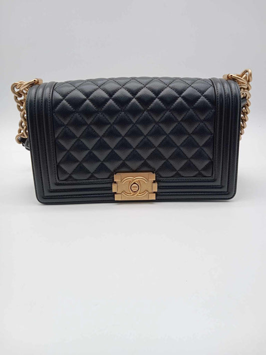 CHANEL Caviar Quilted Leboy