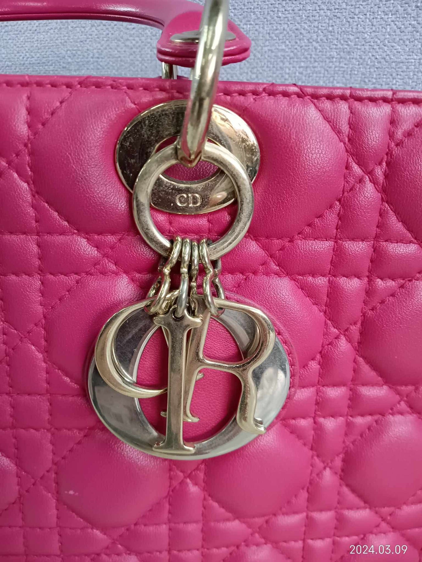 DIOR Lady Lambskin Cannage