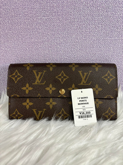 LOUIS VUITTON Monogram Porte Monnaie Long Wallet